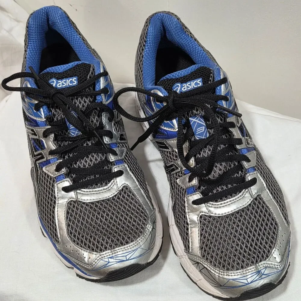 ASICS GEL GT 1000 3 Sz 8.5 US Men Running Shoes Black Blue Streetwear T4K3N Y2K
